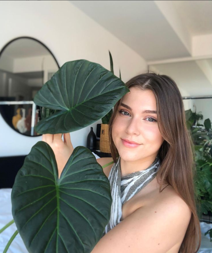 Deena shows off one of her favorite plant